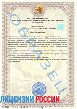 Образец сертификата соответствия (приложение) Всеволожск Сертификат ISO 27001